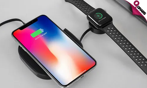 2-in-1 Wireless Charger for iPhone, AirPods & Apple Watch!